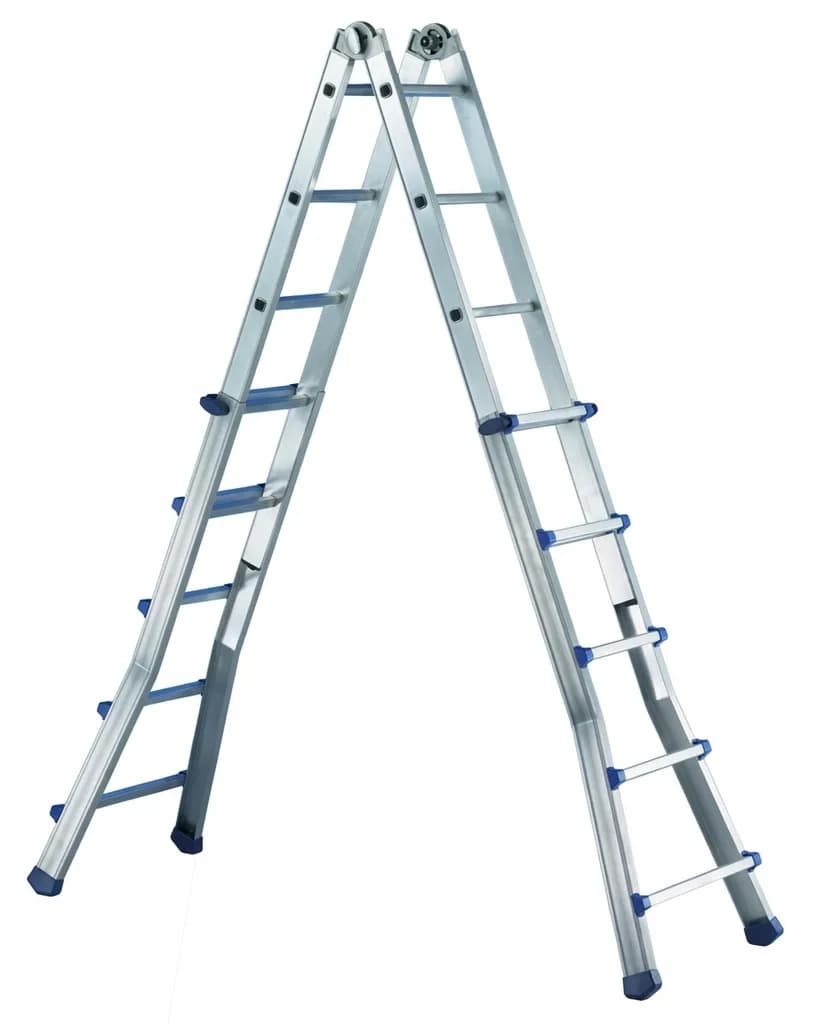 Лестница-стремянка телескопическая Svelt Scalissima Plus 8+8 D.LGS.81