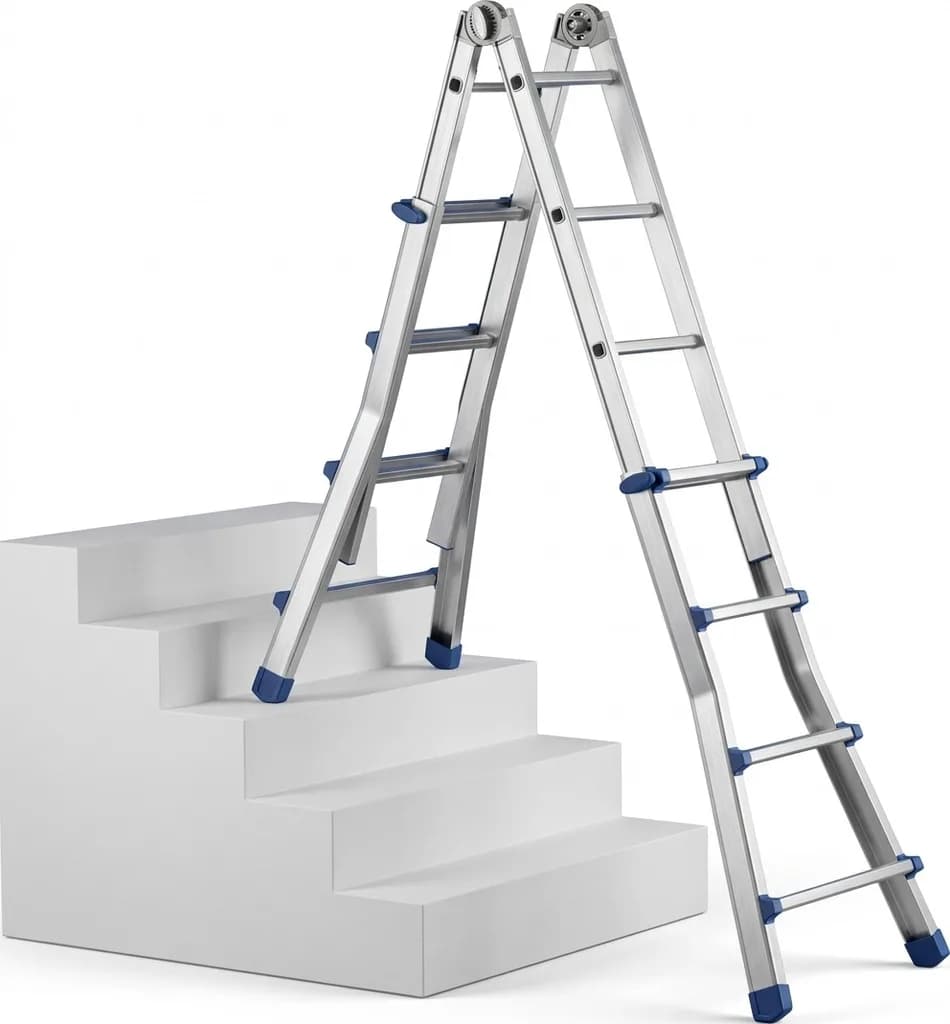 Лестница-стремянка телескопическая Svelt Scalissima Plus 12+12 D.LGS.81