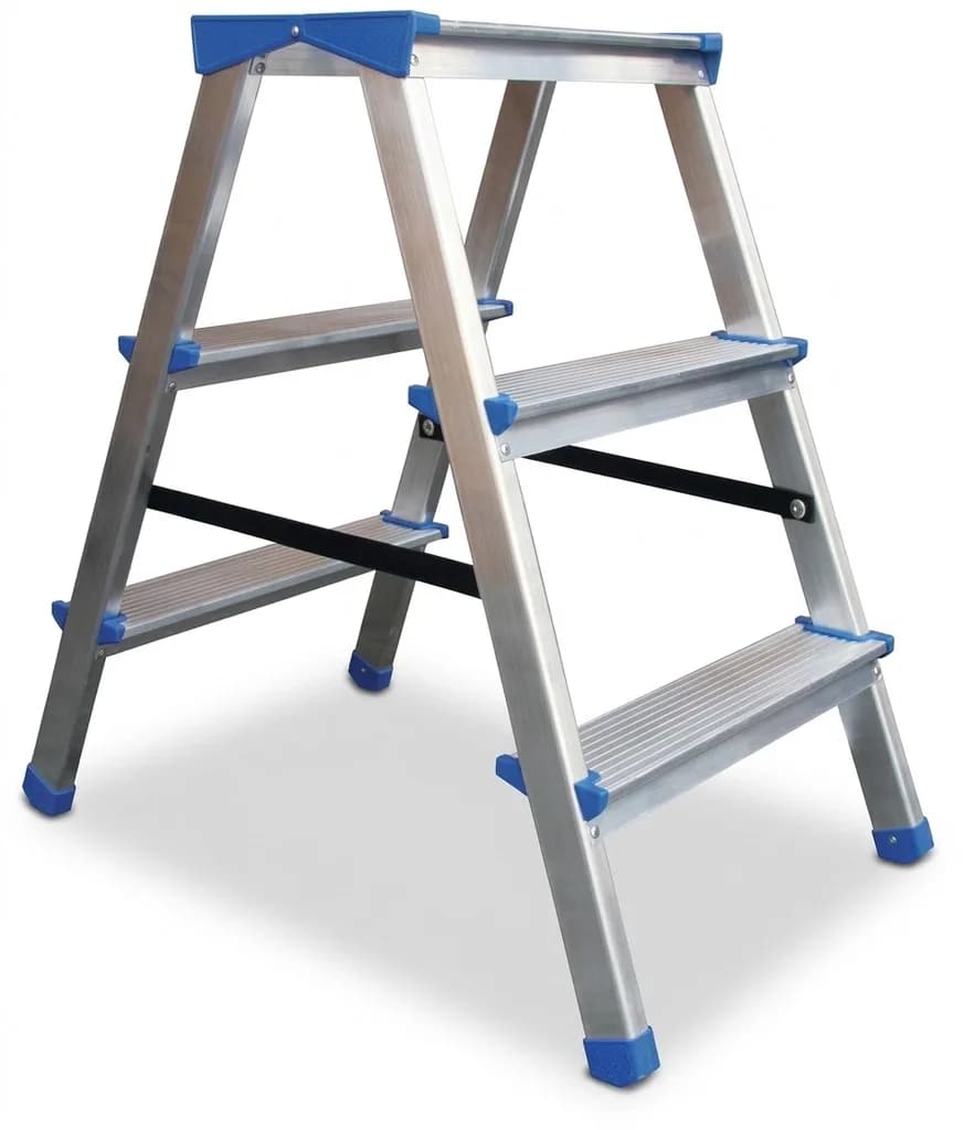 Двусторонняя стремянка-табурет Svelt Bobo Plus 2х4 ступеней