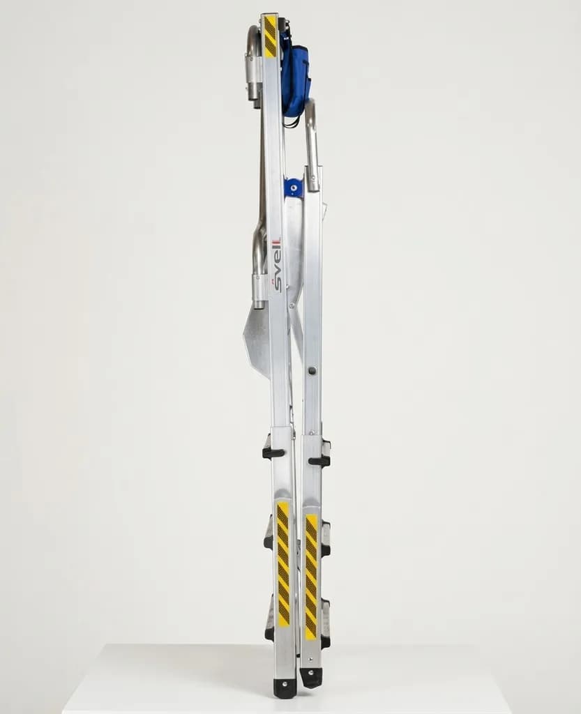 Двусторонняя телескопическая лестница-помост с стабилизатором Svelt TELEFLY LIGHT 4+3 ступени SFLYTL204+3
