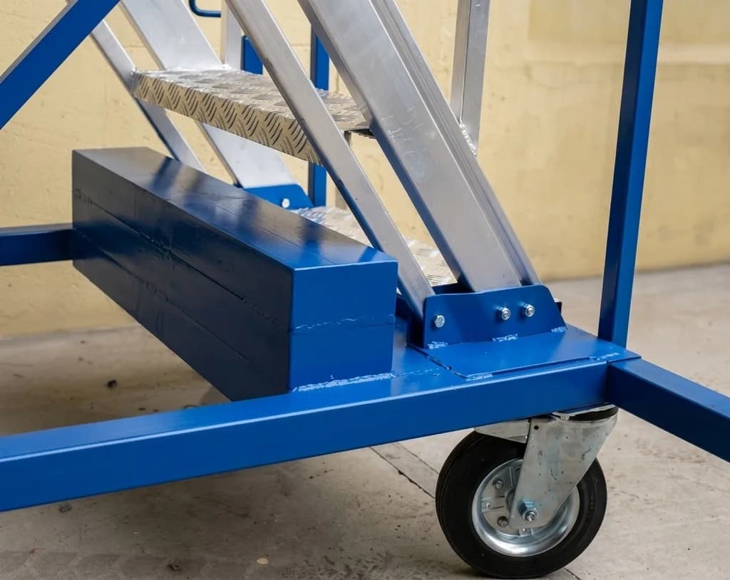 Консольно-телескопическая лестница с платформой Svelt