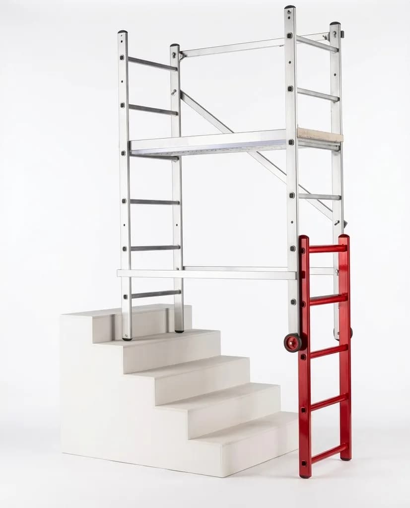 Вертикальная рама 6 перекладин с колесами для передвижных помостов Svelt MAGO