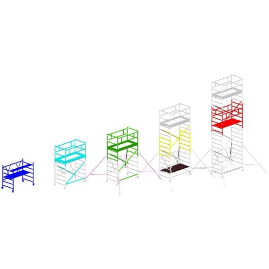 Вышка-тура Svelt ROLLER PLUS L профессиональная алюминиевая 4,36 м