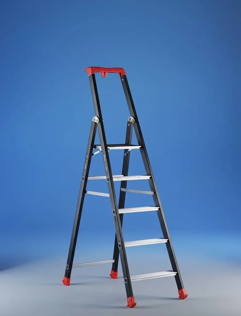 Односторонняя стремянка анодированная SVELT MAREA TECH 3 ступени