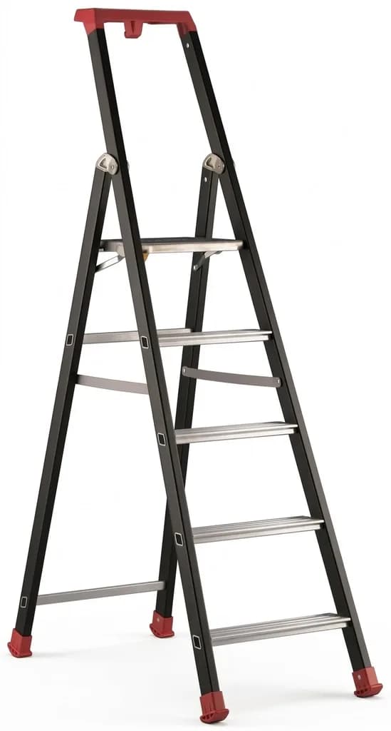 Односторонняя стремянка анодированная Svelt MAREA TECH 6 ступеней